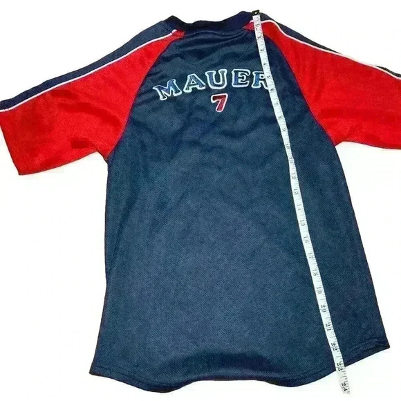 vintage Twins jersey y2k Minnesota twins joe mauer jersey youth SM. #3 patch - Picture 7 of 9